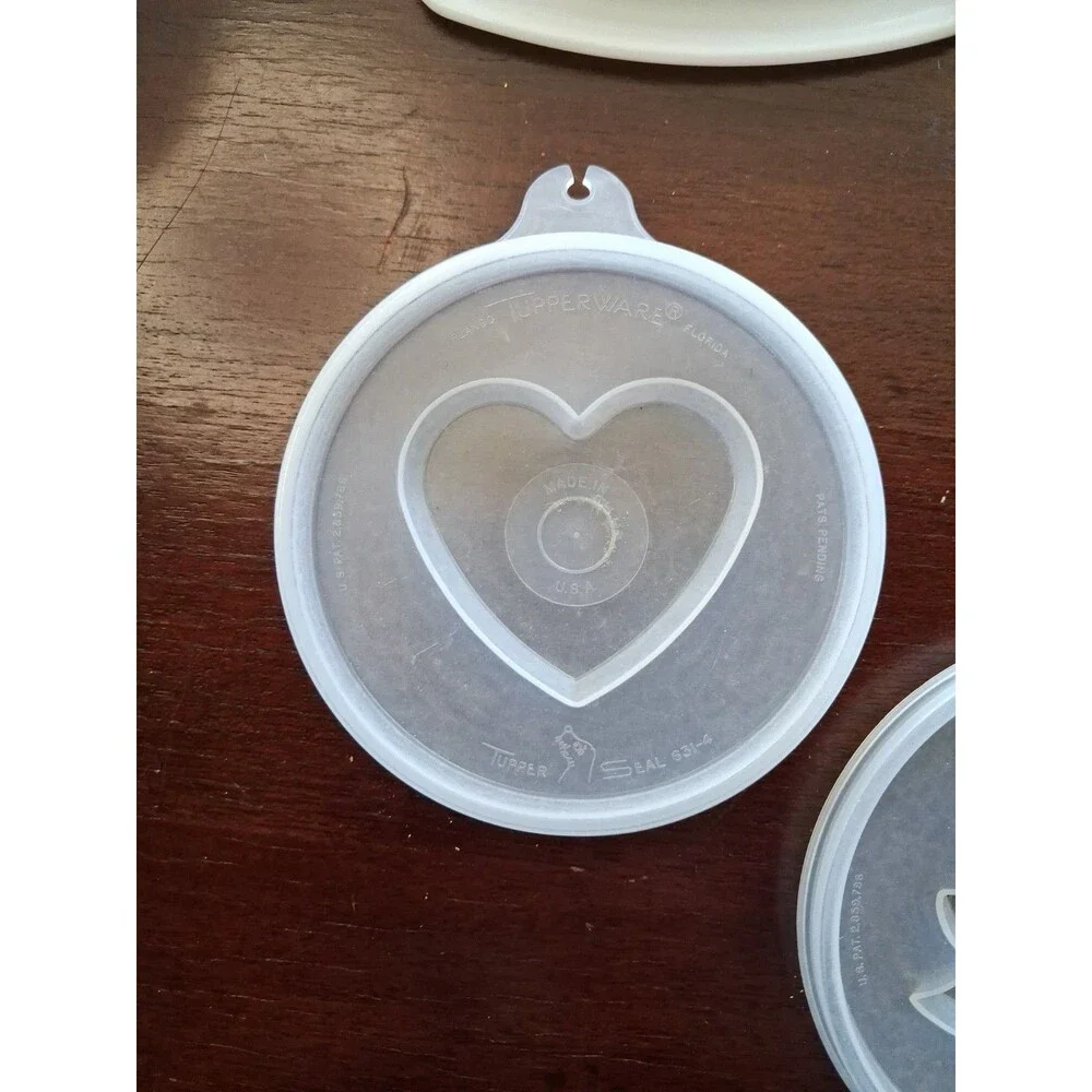 Vintage Tupperware White Jel-N-Serve Jello Mold, Tray, 4 Inserts Jello